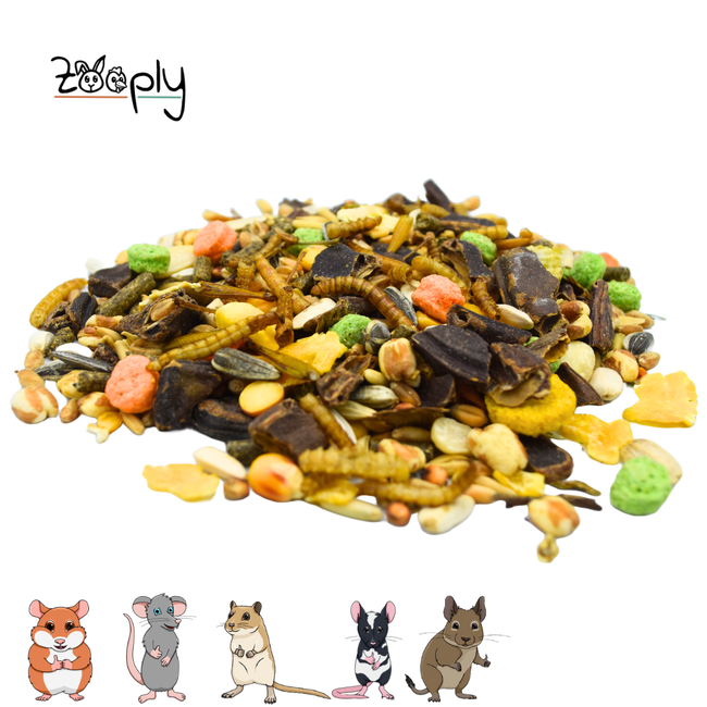 Zooply Knaagdiervoeding - Algemene voeding voor knaagdieren - 1750 gram