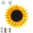Snuffle mat in sunflower shape - Enrichment toy for rabbits and rodents - Ø30 cm - Yellow / Brown