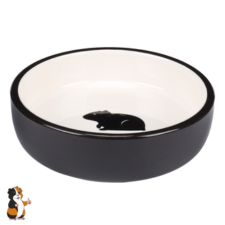 Flamingo Eet- en drinkpot Cavia Nala Rond Zwart & Wit