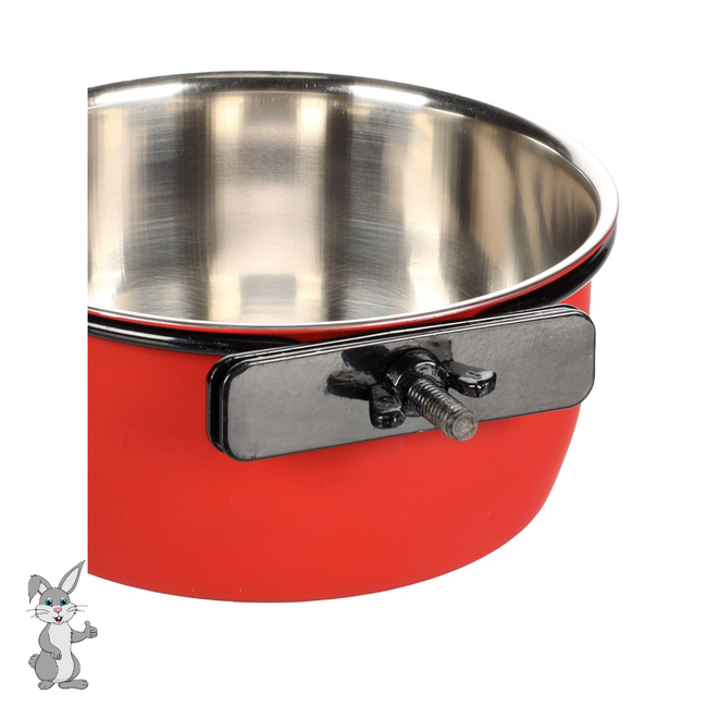 Copy of Eet- en drinkpot Avaro Rond Zwart & Rood & Zilver 13cm L x 15.5cm B x 5.7cm H - 580ml - ∅ 13cm