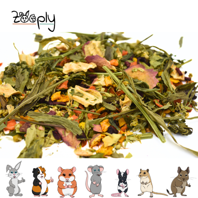 Zooply Halloween herb mix - Dried herb mix for rabbits and rodents - Healthy snack