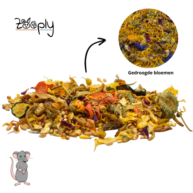 Zooply Rattenvoer - Speciale voeding voor ratten - Kleinverpakking - 600 gram