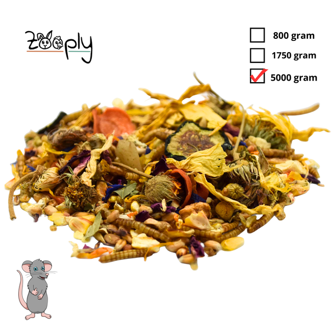 Zooply Rattenvoer - Speciale voeding voor ratten - Grootverpakking - 5 kg