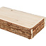 Feeding tray - Rectangular feeding trough for rabbits and guinea pigs - 27 × 5 × 13 cm - Bark wood