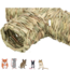 Grass tunnel - Tunnel with three entrances for rodents - 25 × 9 × 18 cm - Grass