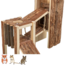 Playground for golden hamsters, gerbils and mice - 32 × 19 × 29 cm - Bark wood
