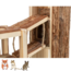 Speelplaats voor goudhamsters, gerbils en muizen - 32 × 19 × 29 cm - Schorshout