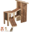 Playground for golden hamsters, gerbils and mice - 32 × 19 × 29 cm - Bark wood