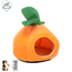 Sleeping house in the shape of a pumpkin - Soft house for guinea pigs and rats - 23 x 23 x 18 cm