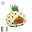 Pineapple-shaped sleeping house - Soft house for guinea pigs and rats - 23.5 x 23.5 x 19 cm