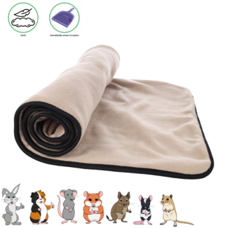 Flamingo Blanket - 100 x 55 x 0.4 cm - Taupe