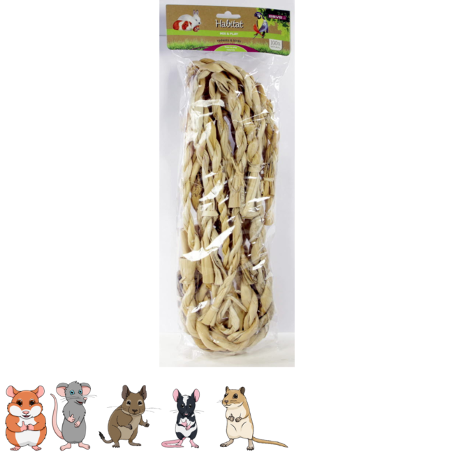 Rope banana for hamsters and other rodents - Perfect for a scaping - 1 piece