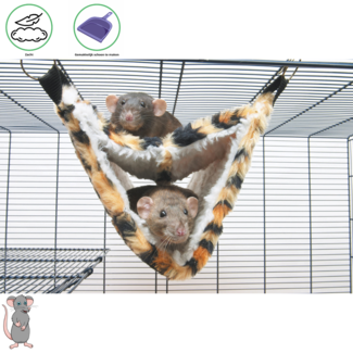 Savic Double hammock - 35 x 21 x 21 cm - Leopard print