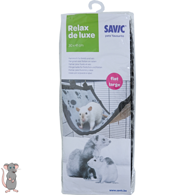 Hammock for rats and ferrets - Luxury - 31 x 44 cm - Paw print
