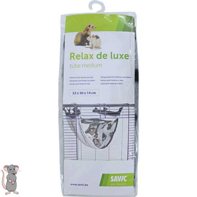 Hangmat voor ratten en fretten - Luxe - 31 x 24 x 24 cm - Pootjes print