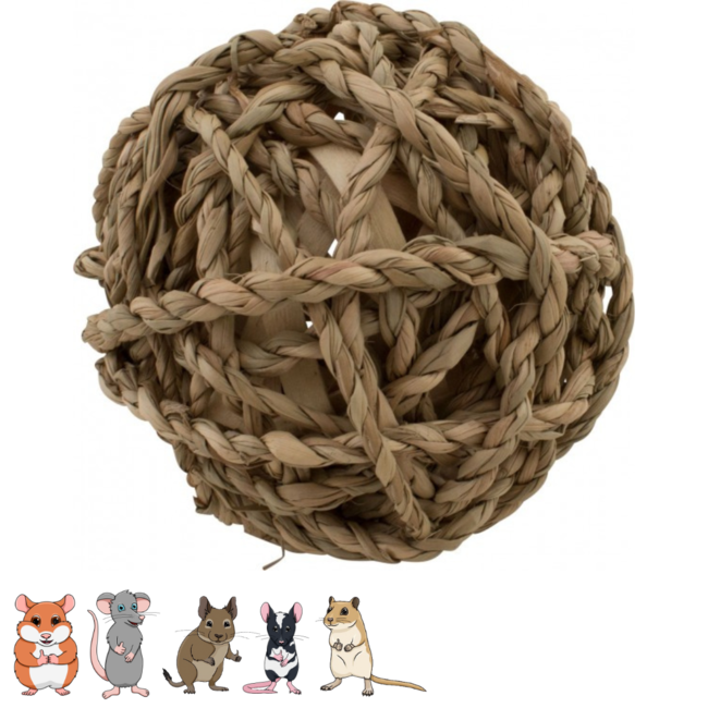 Natural gnawing balls - Snack for rabbits and rodents - 3 pieces