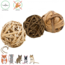 Natural gnawing balls - Snack for rabbits and rodents - 3 pieces