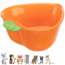 Carrot feeding bowl - Ceramic feeding bowl for rabbits and rodents - 12 x 11 cm