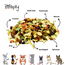 Zooply Oma's Groentesoep - Snackmix van erwt, aardappel, pastinaak, bietenwortel, wortel, spinazie, tomaat en prei voor konijnen, cavia's en knaagdieren - Gezonde snack