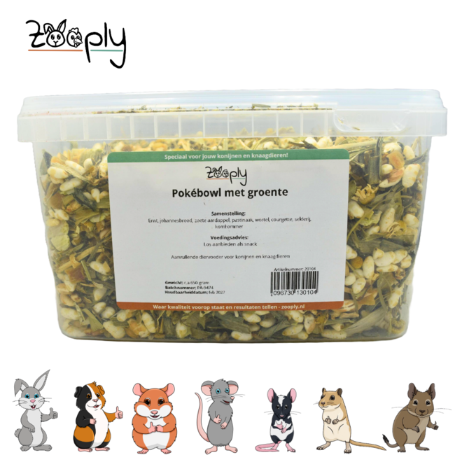Pokébowl met groente