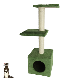 Play pole for ferrets - Green