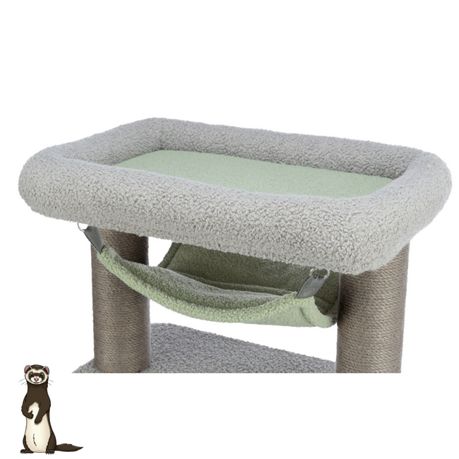 Play pole with hammock