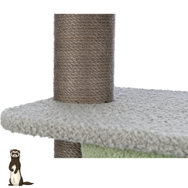 Play pole with hammock