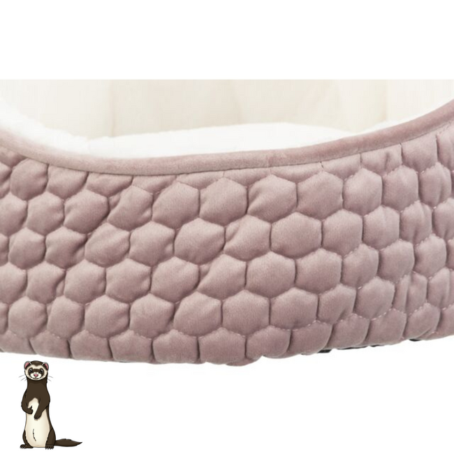 Trixie Fretten Slaapmand - Zachte slaapmand voor fretten - Roze/Wit