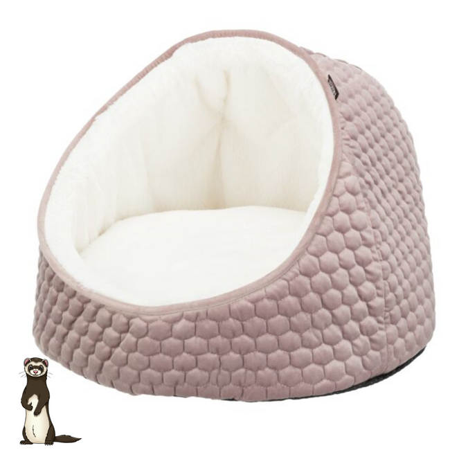 Trixie Fretten Slaapmand - Zachte slaapmand voor fretten - Roze/Wit