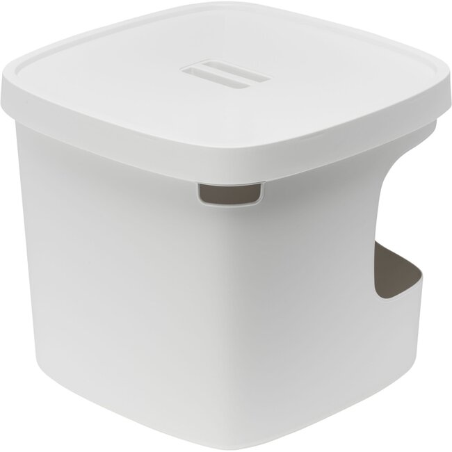 Fretten Vierkant Toilet - Wit