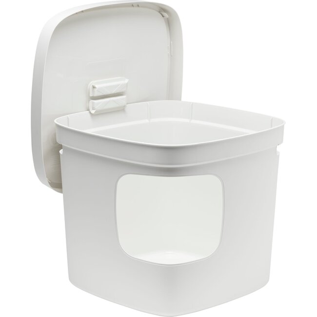 De Boon Fretten Vierkant Toilet - Makkelijk te reinigen toilet voor fretten - Wit