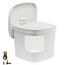 Fretten Square Toilet - White