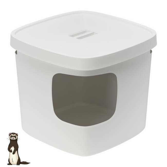 Fretten Square Toilet - White