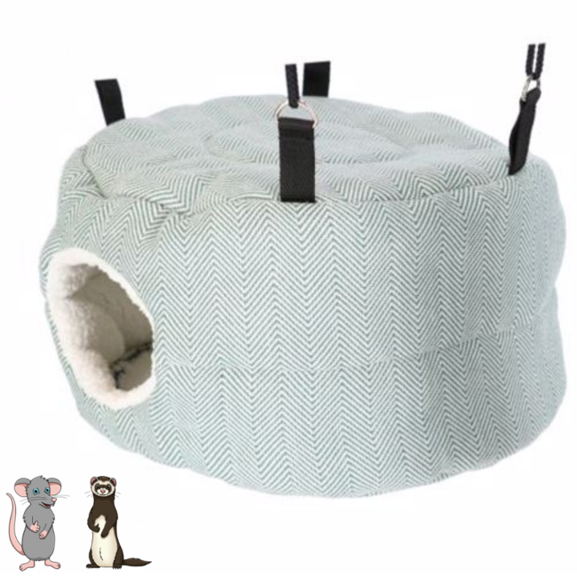 Ophangbaar Huis - Hangend schuilhuisje voor knaagdieren - 28 × 20 cm