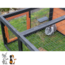 Natura Run with Cover in Black/Brown 150 × 53 × 150 cm, Black/Brown