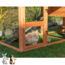 Rabbit hutch - and guinea pig hutch - Outdoor enclosure with run for rabbits and guinea pigs - 199 × 146 × 93 cm - Brown