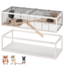 Knaagdierkooi met Plexiglas Onderbak - Luxe - 120 x 61 x 52 cm – Hout