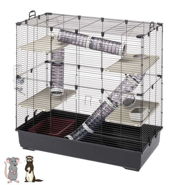 Copy of Ratten- en frettenkooi - 99,5 x 53 x 152 cm