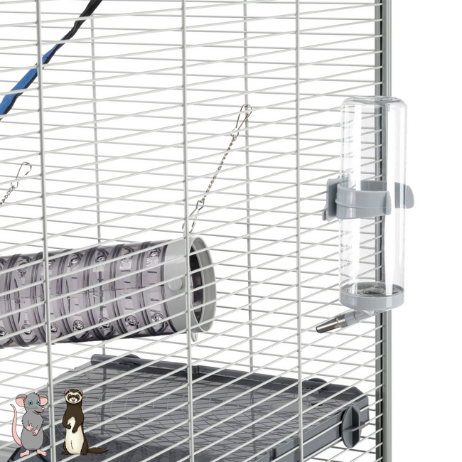 Ferplast Ratten- en Frettenverblijf - Ruim verblijf voor ratten en fretten - 75 × 80 × 161 cm