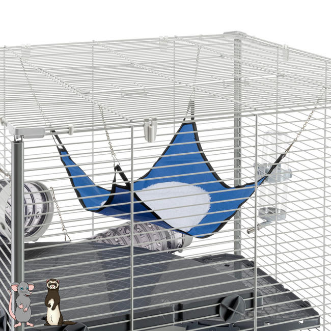 Ferplast Ratten- en Frettenverblijf - Ruim verblijf voor ratten en fretten - 75 × 80 × 161 cm
