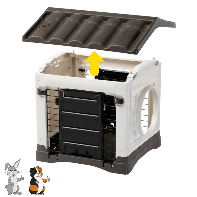 Metro Station - Animal Enclosure - 43 x 48 x 44 cm - Brown