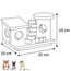 Rodent Tower - Shelter House for Small Rodents - 21 x 15 x 13 cm