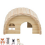 Half-round wooden house - Shelter for small rodents - 29 × 17 × 20 cm