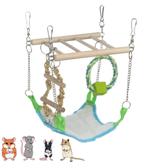 Trixie Suspension bridge with hammock - 17 × 22 × 15 cm
