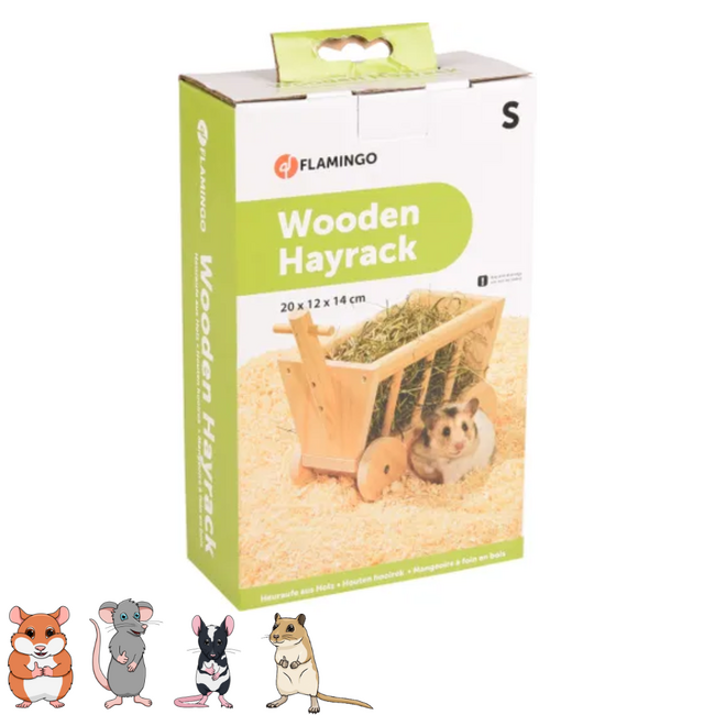 Hay rack - Nice holder for hay - For small rodents - 24 x 12 x 20 cm