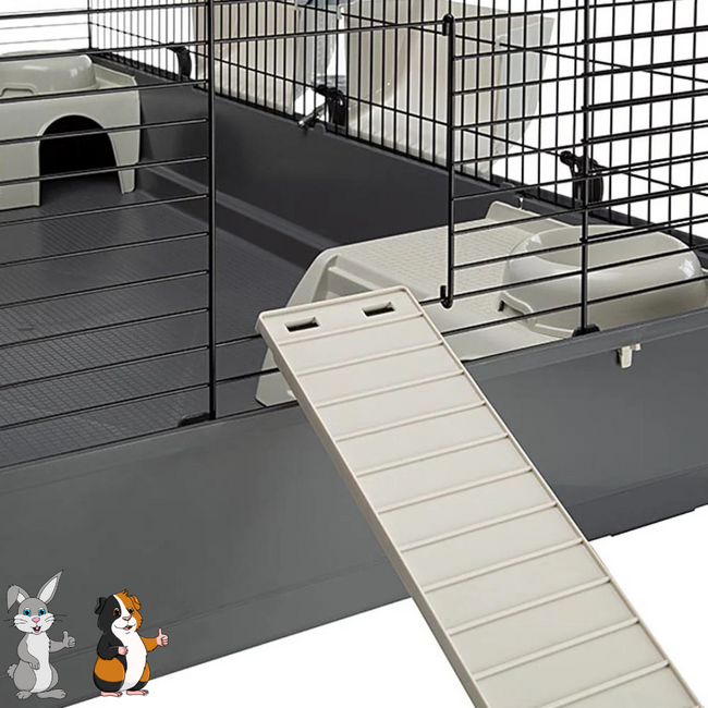 Rabbit or Guinea Pig Hutch - Comfortable enclosure for rabbits and guinea pigs - 140 x 71 x 51 cm