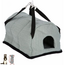 Ophangbare Iglo - Comfortabele ligplek voor ratten en fretten - 30 x 19 x 19 cm - Groen / Grijs