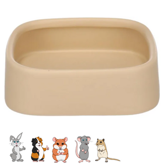 Flamingo Ceramic food bowl - Beige - 200 ml