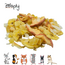 Zooply Gele Fruitmix - Snackmix van appel, banaan, mango, ananas en kokos voor konijnen, cavia's en kleine knaagdieren - Gezonde snack