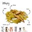 Zooply Gele Fruitmix - Snackmix van appel, banaan, mango, ananas en kokos voor konijnen, cavia's en kleine knaagdieren - Gezonde snack